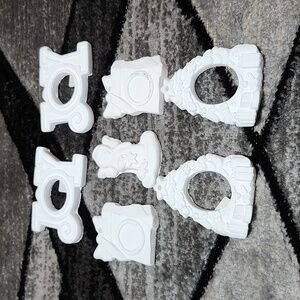 VINTAGE ACCENTS UNLIMITED CRAFTS READY-TO-PAINT ORNAMENTS